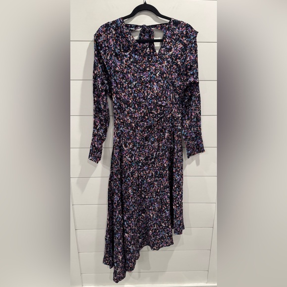 NWOT Joie Harris Midi Dress blue purple floral - Picture 5 of 9
